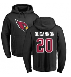 NFL Nike Arizona Cardinals #20 Deone Bucannon Black Name & Number Logo Pullover Hoodie