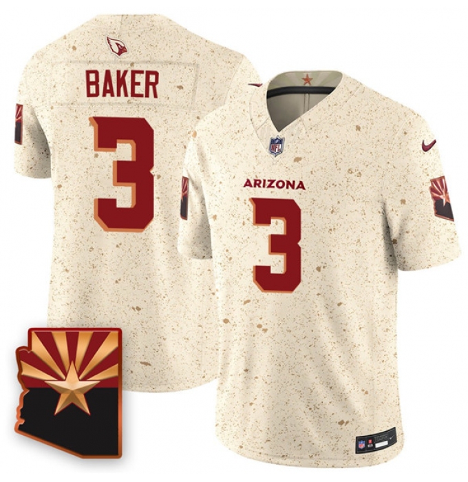 Men's Arizona Cardinals #3 Budda Baker 2025 F.U.S.E. “Rivalries” Vapor Untouchable Limited Football Stitched Jersey