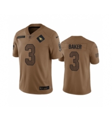 Men's Nike Arizona Cardinals #3 Budda Baker 2023 Brown Salute To Service Limited Football Stitched Jersey