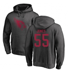 NFL Nike Arizona Cardinals #55 Chandler Jones Ash One Color Pullover Hoodie