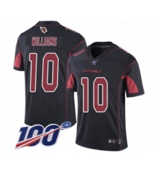 Men's Arizona Cardinals #10 Chad Williams Limited Black Rush Vapor Untouchable 100th Season Football Jersey