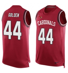 Men's Nike Arizona Cardinals #44 Markus Golden Limited Red Player Name & Number Tank Top NFL Jersey