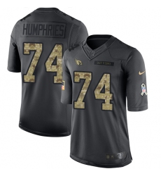 Youth Nike Arizona Cardinals #74 D.J. Humphries Limited Black 2016 Salute to Service NFL Jersey