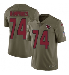 Youth Nike Arizona Cardinals #74 D.J. Humphries Limited Olive 2017 Salute to Service NFL Jersey