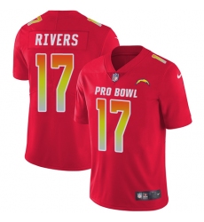 Youth Nike Los Angeles Chargers #17 Philip Rivers Limited Red 2018 Pro Bowl NFL Jersey