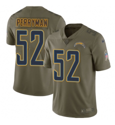 Youth Nike Los Angeles Chargers #52 Denzel Perryman Limited Olive 2017 Salute to Service NFL Jersey