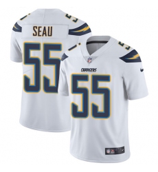 Youth Nike Los Angeles Chargers #55 Junior Seau White Vapor Untouchable Limited Player NFL Jersey