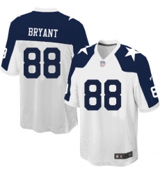 Youth Nike Dallas Cowboys #88 Dez Bryant Limited White Throwback Alternate NFL Jersey