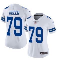Women's Nike Dallas Cowboys #79 Chaz Green White Vapor Untouchable Limited Player NFL Jersey