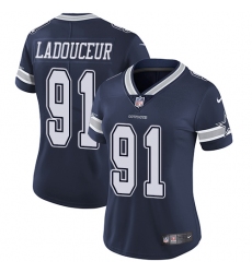 Women's Nike Dallas Cowboys #91 L. P. Ladouceur Navy Blue Team Color Vapor Untouchable Limited Player NFL Jersey