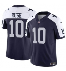 Men's Dallas Cowboys #10 Cooper Rush Navy White 2023 F.U.S.E. Thanksgiving Vapor Untouchable Limited Football Stitched Jersey