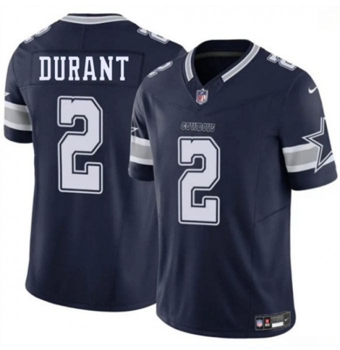 Men's Dallas Cowboys #2 Cobie Durant Navy 2026 F.U.S.E Vapor Untouchable Limited Stitched Football Jersey
