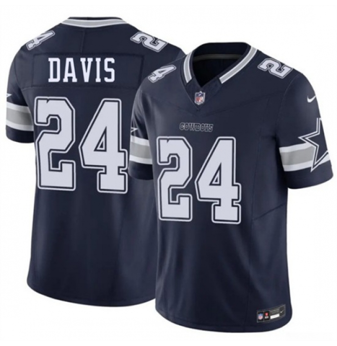 Men's Dallas Cowboys #24 Malik Davis Navy 2026 F.U.S.E. Vapor Untouchable Limited Stitched Football Jersey