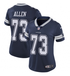 Women's Nike Dallas Cowboys #73 Larry Allen Navy Blue Team Color Vapor Untouchable Limited Player NFL Jersey