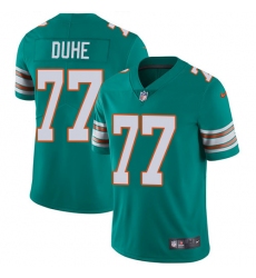 Men's Nike Miami Dolphins #77 Adam Joseph Duhe Aqua Green Alternate Vapor Untouchable Limited Player NFL Jersey