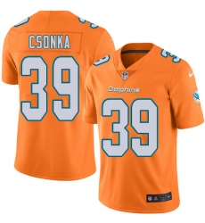 Youth Nike Miami Dolphins #39 Larry Csonka Limited Orange Rush Vapor Untouchable NFL Jersey