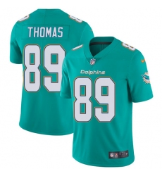 Men's Nike Miami Dolphins #89 Julius Thomas Aqua Green Team Color Vapor Untouchable Limited Player NFL Jersey