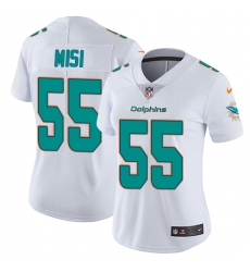 Women's Nike Miami Dolphins #55 Koa Misi White Vapor Untouchable Limited Player NFL Jersey