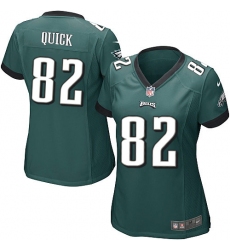 Women's Nike Philadelphia Eagles #82 Mike Quick Game Midnight Green Team Color NFL Jersey