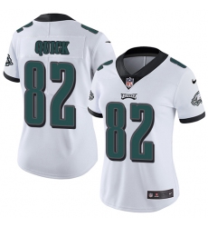 Women's Nike Philadelphia Eagles #82 Mike Quick White Vapor Untouchable Limited Player NFL Jersey