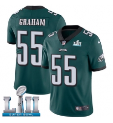 Youth Nike Philadelphia Eagles #55 Brandon Graham Midnight Green Team Color Vapor Untouchable Limited Player Super Bowl LII NFL Jersey