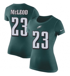 Women's Nike Philadelphia Eagles #23 Rodney McLeod Green Rush Pride Name & Number T-Shirt