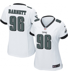 Women's Nike Philadelphia Eagles #96 Derek Barnett Game White NFL Jersey