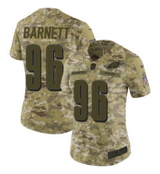 Women's Nike Philadelphia Eagles #96 Derek Barnett Limited Camo 2018 Salute to Service NFL Jersey