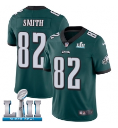 Men's Nike Philadelphia Eagles #82 Torrey Smith Midnight Green Team Color Vapor Untouchable Limited Player Super Bowl LII NFL Jersey
