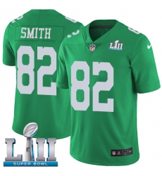 Youth Nike Philadelphia Eagles #82 Torrey Smith Limited Green Rush Vapor Untouchable Super Bowl LII NFL Jersey