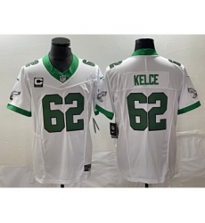Men's Nike Philadelphia Eagles #62 Jason Kelce White 2023 F.U.S.E. Vapor Untouchable C Stitched Football Jersey