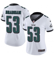 Women's Nike Philadelphia Eagles #53 Nigel Bradham White Vapor Untouchable Limited Player NFL Jersey