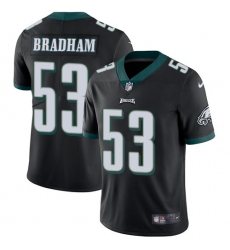Youth Nike Philadelphia Eagles #53 Nigel Bradham Black Alternate Vapor Untouchable Limited Player NFL Jersey
