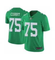Youth Philadelphia Eagles #75 Vinny Curry Limited Green Rush Vapor Untouchable Football Jersey