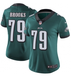 Women's Nike Philadelphia Eagles #79 Brandon Brooks Midnight Green Team Color Vapor Untouchable Limited Player NFL Jersey