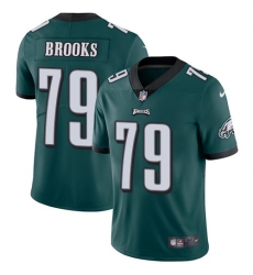Youth Nike Philadelphia Eagles #79 Brandon Brooks Midnight Green Team Color Vapor Untouchable Limited Player NFL Jersey