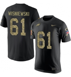 Nike Philadelphia Eagles #61 Stefen Wisniewski Black Camo Salute to Service T-Shirt