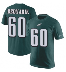 Nike Philadelphia Eagles #60 Chuck Bednarik Green Rush Pride Name & Number T-Shirt