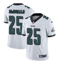 Men's Nike Philadelphia Eagles #25 Tommy McDonald White Vapor Untouchable Limited Player NFL Jersey