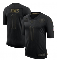 Men's Atlanta Falcons #11 Julio Jones Black Nike 2020 Salute To Service Limited Jersey