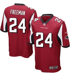 Men's Nike Atlanta Falcons #24 Devonta Freeman Game Red Team Color NFL Jersey