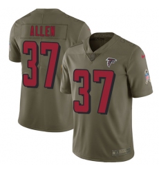 Men's Nike Atlanta Falcons #37 Ricardo Allen Limited Olive 2017 Salute to Service NFL Jersey