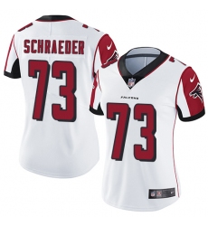 Women's Nike Atlanta Falcons #73 Ryan Schraeder White Vapor Untouchable Limited Player NFL Jersey