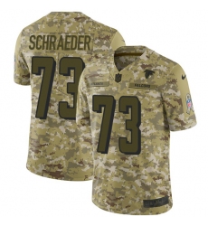 Youth Nike Atlanta Falcons #73 Ryan Schraeder Limited Camo 2018 Salute to Service NFL Jersey