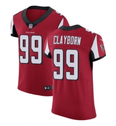 Men's Nike Atlanta Falcons #99 Adrian Clayborn Red Team Color Vapor Untouchable Elite Player NFL Jersey