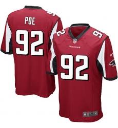 Men's Nike Atlanta Falcons #92 Dontari Poe Game Red Team Color NFL Jersey