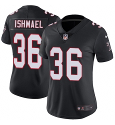Women's Nike Atlanta Falcons #36 Kemal Ishmael Black Alternate Vapor Untouchable Limited Player NFL Jersey