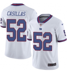 Youth Nike New York Giants #52 Jonathan Casillas Limited White Rush Vapor Untouchable NFL Jersey