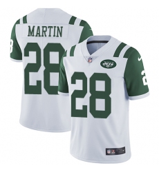 Youth Nike New York Jets #28 Curtis Martin White Vapor Untouchable Limited Player NFL Jersey