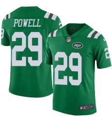 Men's Nike New York Jets #29 Bilal Powell Limited Green Rush Vapor Untouchable NFL Jersey
